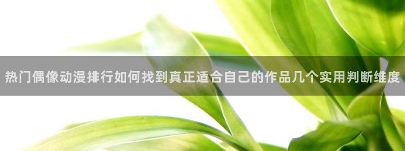 最新动漫排行