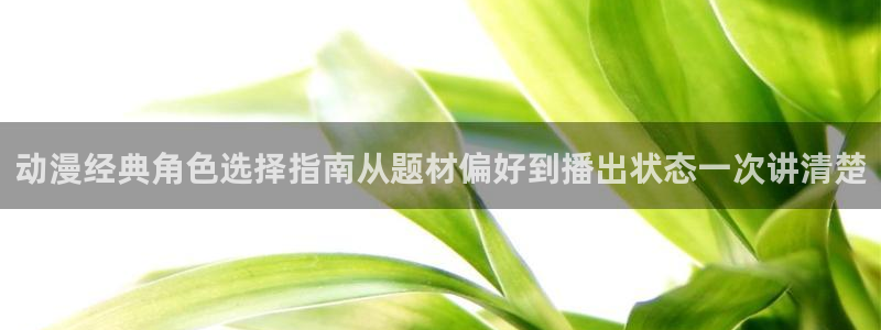 经典动画推荐